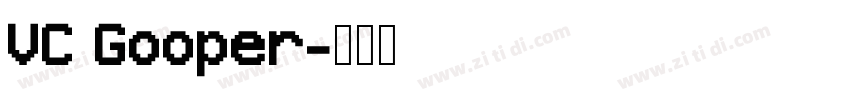 VC Gooper字体转换